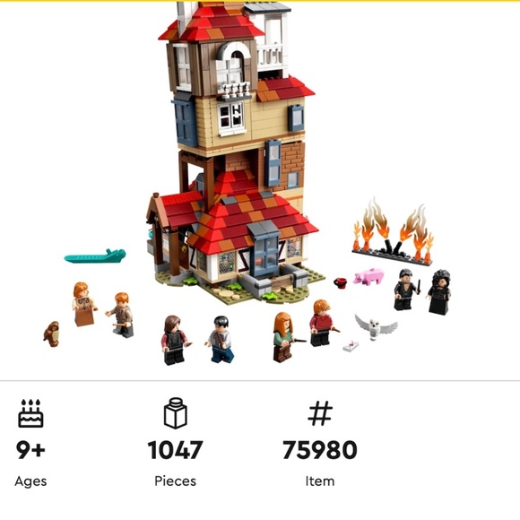 LEGO Retired Harry Potter Attack on the Burrow Building Set (SEALED BOX) - Picture 5 of 5